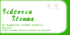 viktoria klempa business card